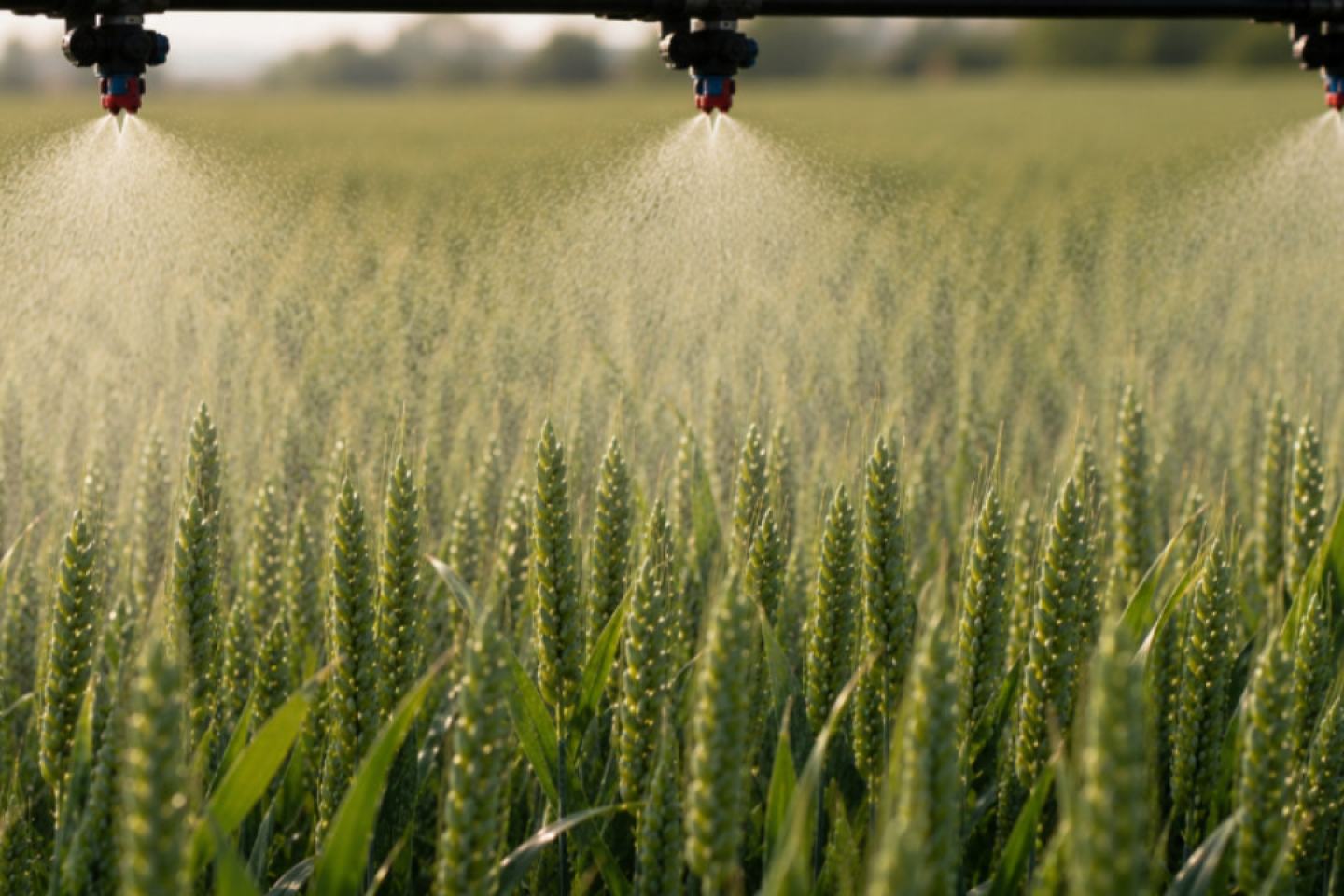 Wheat spraying