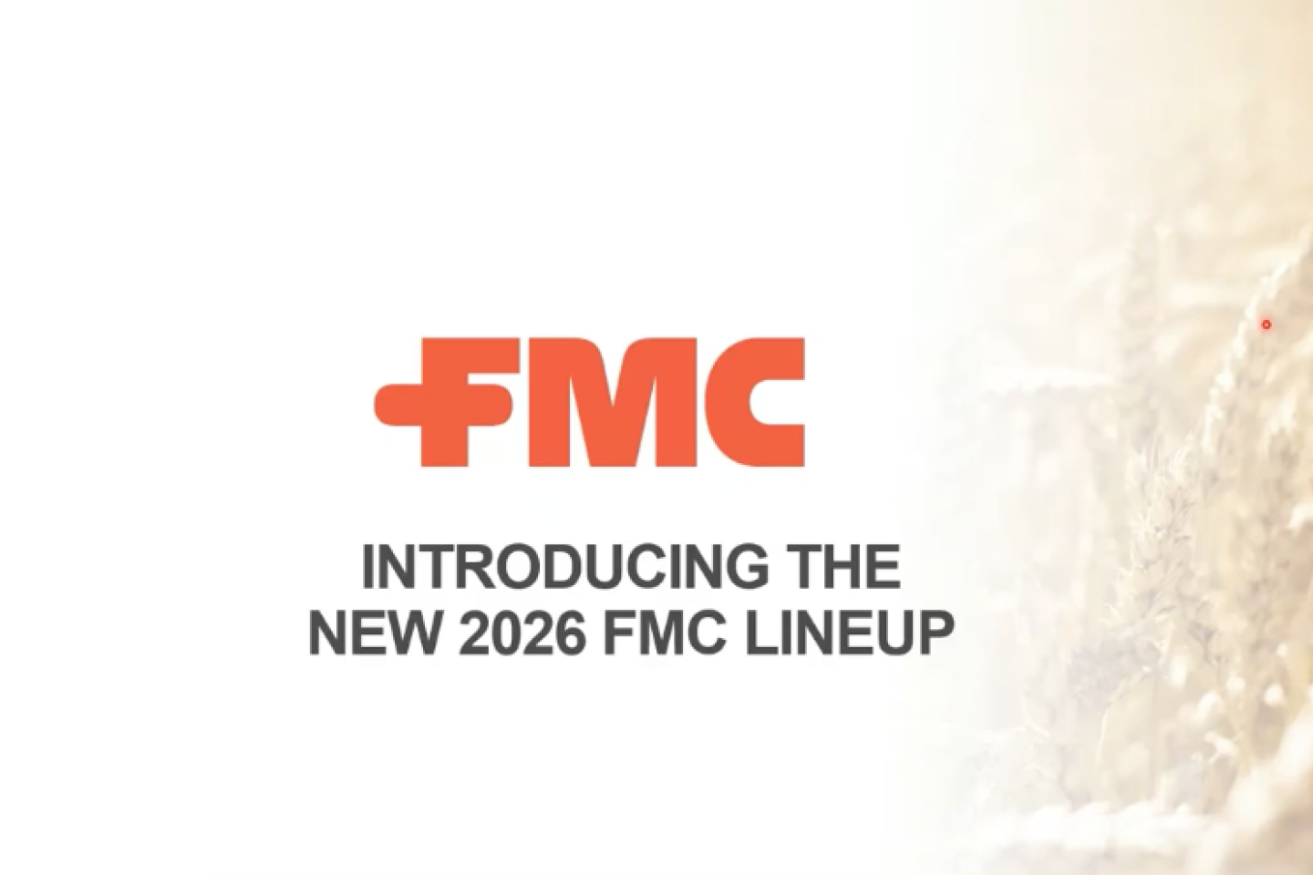 New 2026 FMC Lineup