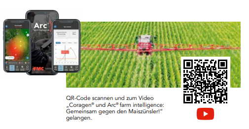 „Coragen® und Arc® farm intelligence:  Gemeinsam gegen den Maiszünsler!“