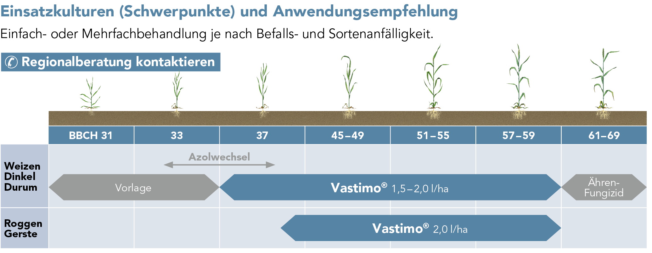 Vastimo® - Anwendungsempfehlung