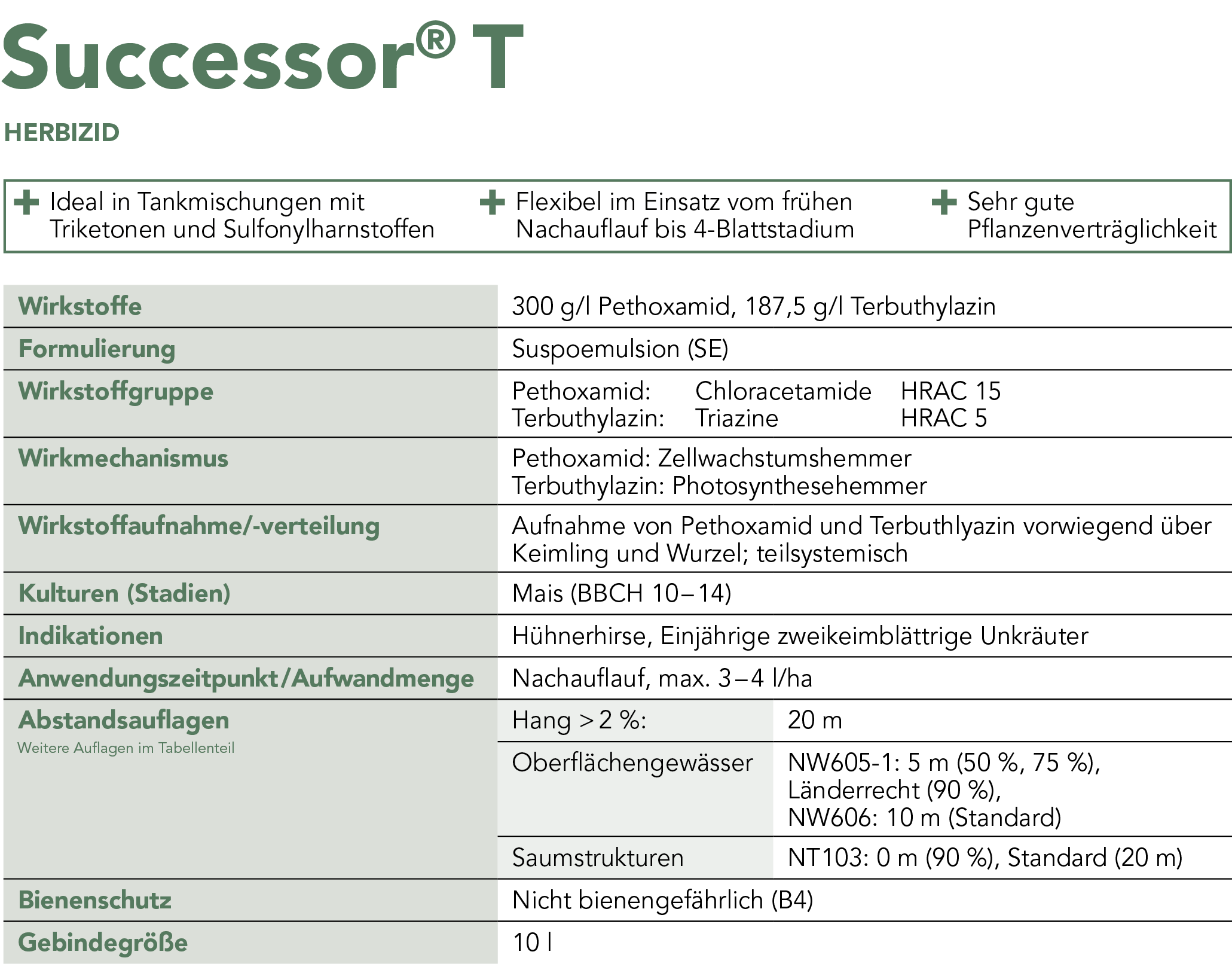 Successor® T Steckbrief
