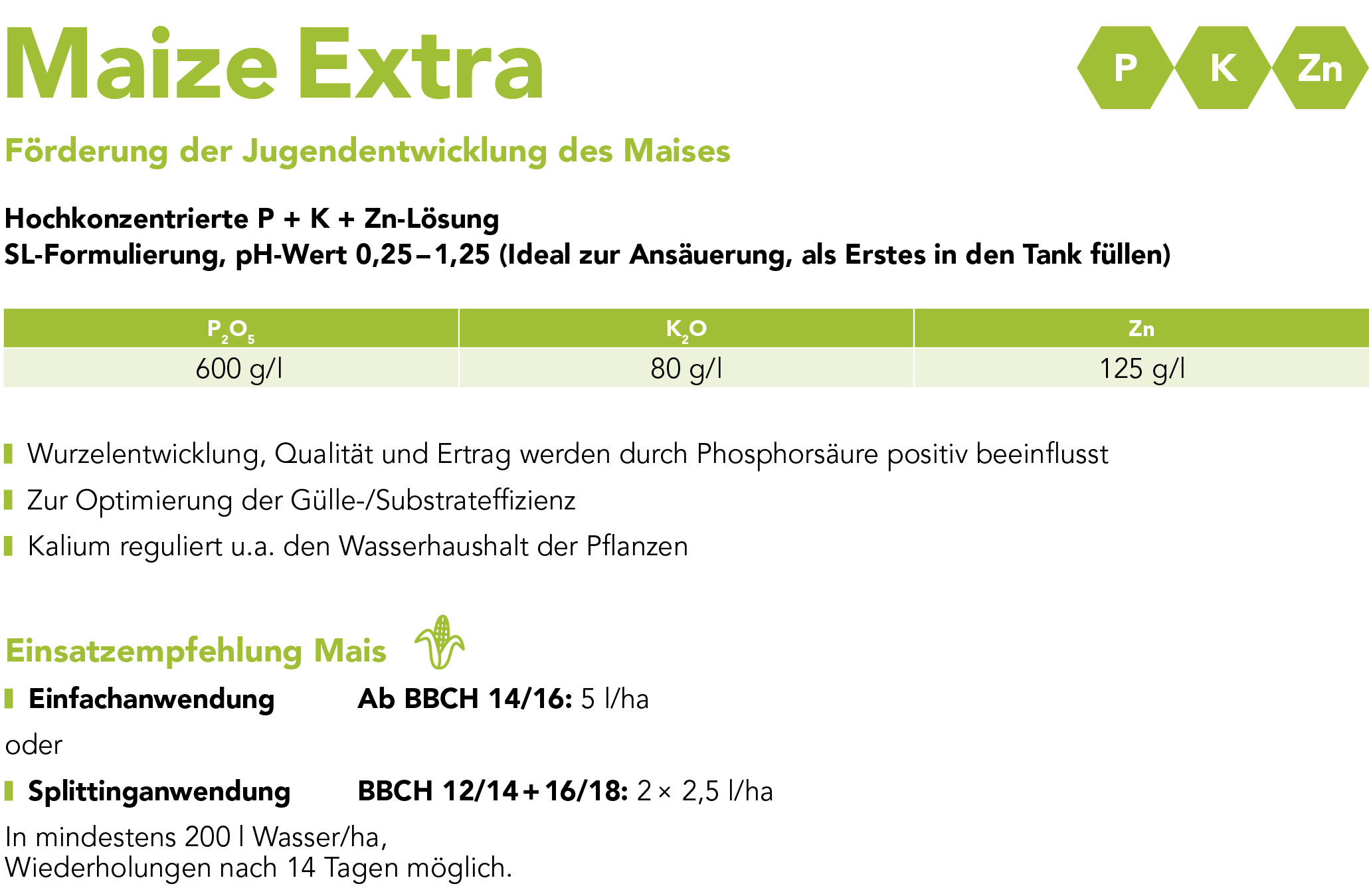 Maize Extra Markenblattdünger