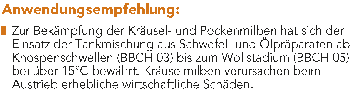 Anwendungsempfehlung