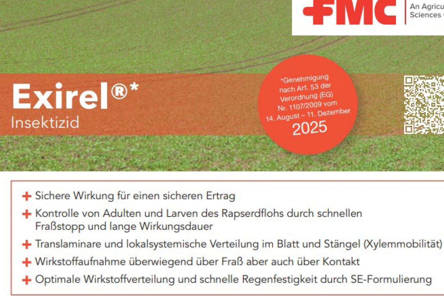 EXIREL®* GEGEN DEN RAPSERDFLOH