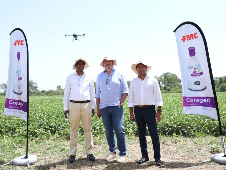 FMC Corporation launches novel herbicide for soybean crops and spray services for farmers in Madhya Pradesh 