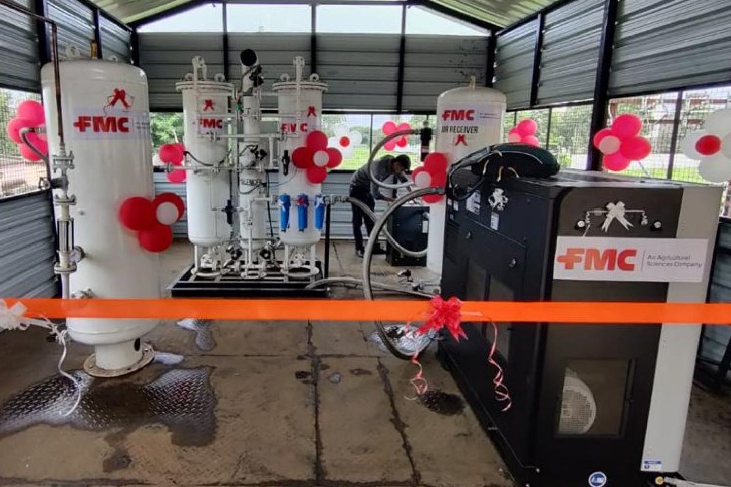 FMC Corporation inaugurates the first oxygen pressure swing absorption plant (in Nasik) it pledged to donate for COVID-19 relief in India