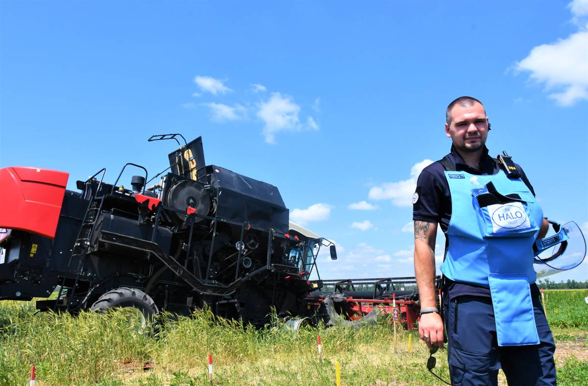 Богдан Гречко, керівник операційного напрямку підрозділу розмінування у Харківській області The HALO Trust. Фото надано пресслужбою The HALO Trust