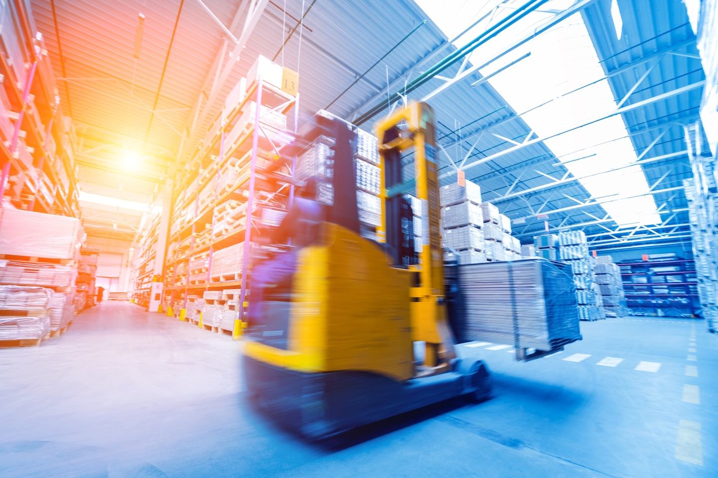 Unloaded warehouses