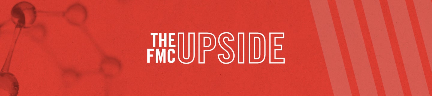 The FMC Upside desktop header graphic. 