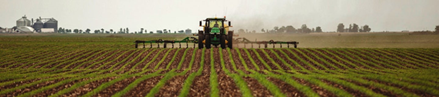 Farmer making a sidedress application