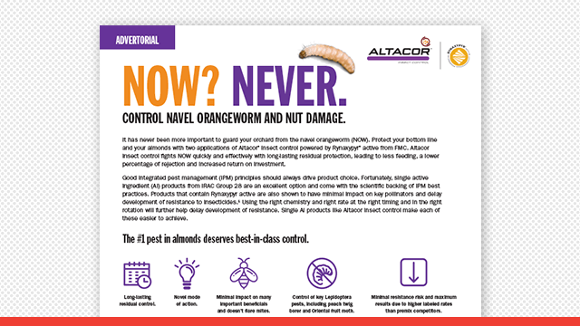 Altacor Insect Control Almond Fact Sheet