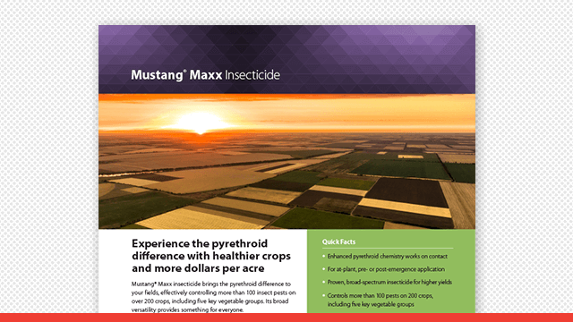 Mustang® Maxx Insecticide Fact Sheet