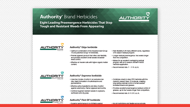 Authority® Brand Herbicides Overview