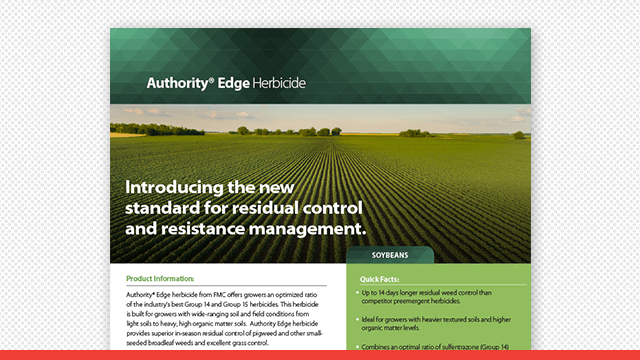 Authority® Edge Herbicide Fact Sheet