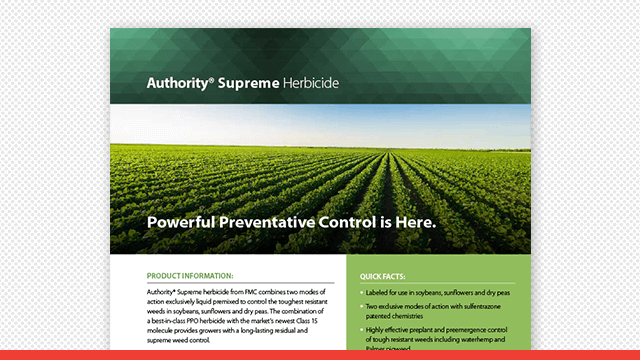 Authority® Supreme Herbicide Fact Sheet