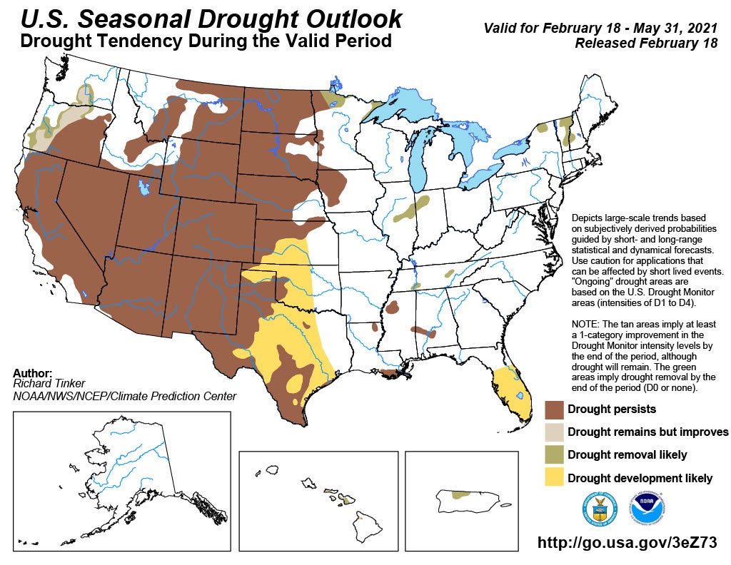 Seasonal drought chart