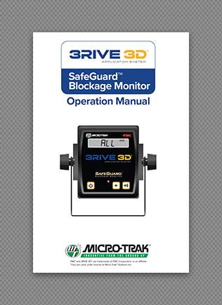 3RIVE 3D Application System SafeGuard™ Blockage Monitor Operation Manual