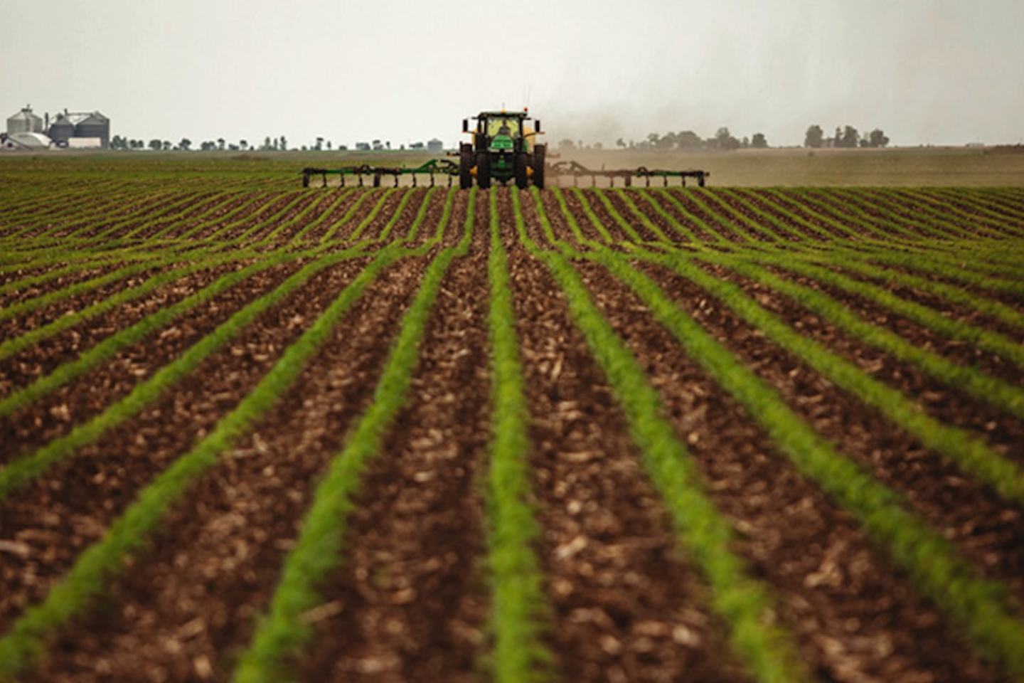 Farmer making a sidedress application
