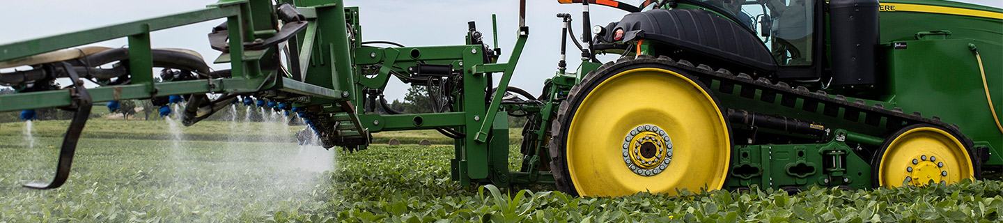 Tractor driving in field